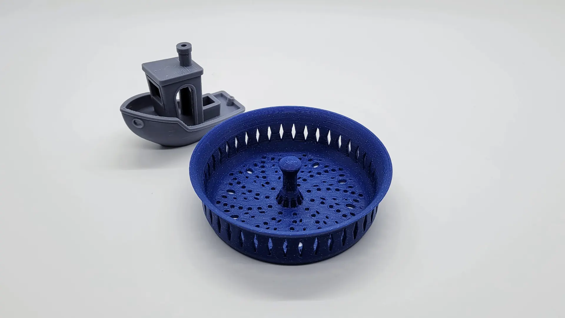 A render of a 3d printed sink drain strainer