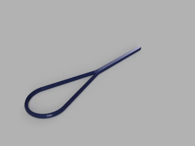 A render of a parametric chopstic case for 3D printing