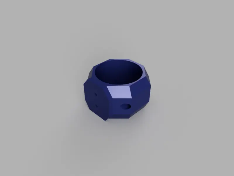 A render of a customizable 3d printed duct adapter