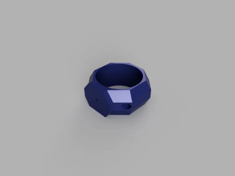 A render of a customizable 3d printed duct adapter