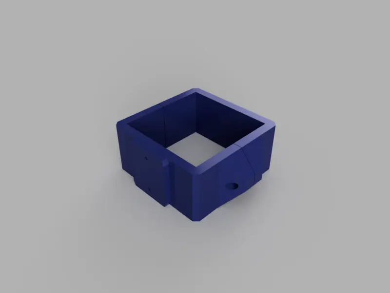 A render of a customizable 3d printed duct adapter