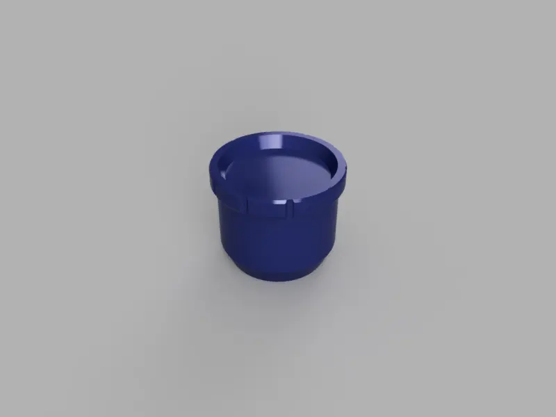 A render of a customizable parametric 3d printed stackable storage container