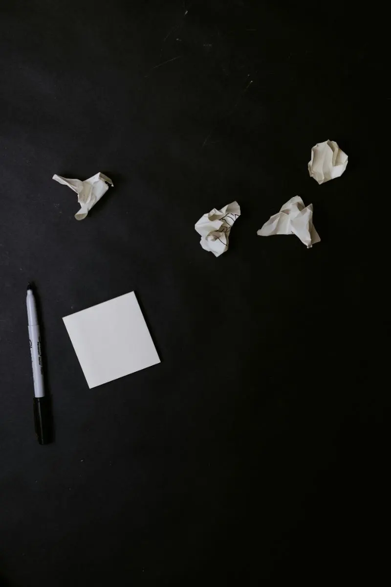 Crumbled up paper